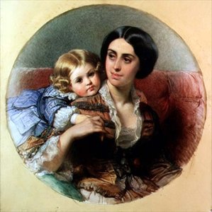 母性的な優しさ 作： Edouard Louis Dubufe