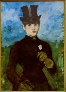 アマゾン、青い背景 作： Édouard Manet