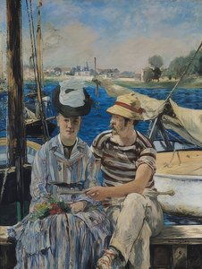 アルジャントゥイユ。 1874 作： Édouard Manet
