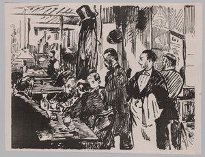 カフェで 作： Édouard Manet