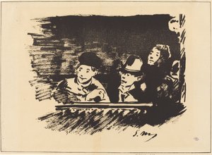Au Paradis (バルコニーで) 作： Édouard Manet