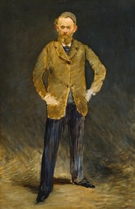 自画像 - エドゥアール・マネ (1832-1883) の絵画、キャンバスに油彩 (95.4x63.4 cm)