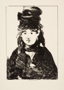 ベルトモリゾ、1872年頃 作： Édouard Manet