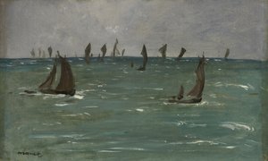 Berck-sur-Merのボート 作： Édouard Manet