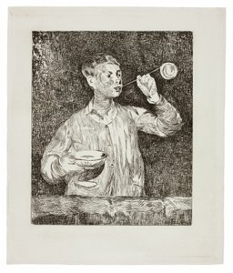 シャボン玉を吹く少年 作： Édouard Manet
