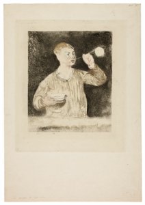 シャボン玉を吹く少年 作： Édouard Manet