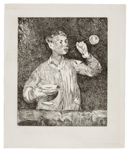 シャボン玉を吹く少年 作： Édouard Manet