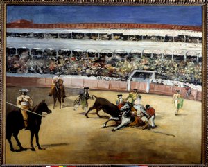 闘牛。闘牛の様子を表現したもの。エドゥアール・マネ（1832-1883）の作品