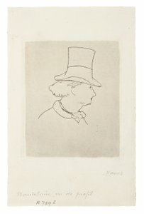 シャルル・ボードレール「プロフィールⅡ」 作： Édouard Manet