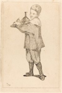 トレイを持つ子供 作： Édouard Manet