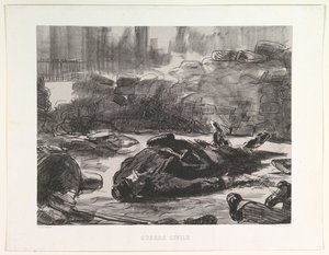 南北戦争南北戦争、1871〜73年、1874年公開。 作： Édouard Manet
