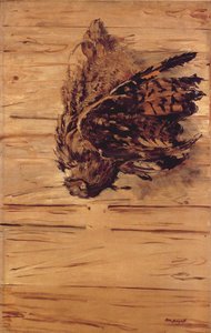死んだ鷲フクロウ 作： Édouard Manet