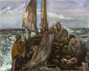 海の労働者。 1873 作： Édouard Manet