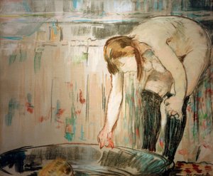 浴槽を持つ女性 作： Édouard Manet