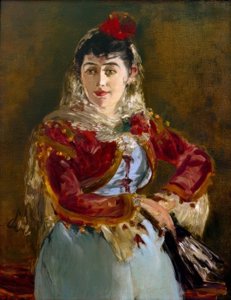 カルメンとしてのエミリー・アンブレ 作： Édouard Manet