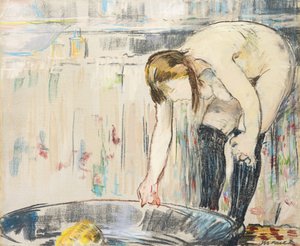 浴槽の女 作： Édouard Manet
