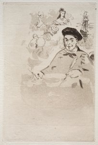 セオドア・ド・バンヴィルによるレ・バラードのエディションの口絵。 作： Édouard Manet