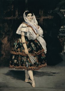 ロラ・ド・ヴァレンシアの全身像 - 油彩・キャンバス 作： Édouard Manet