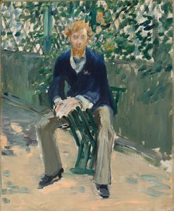 芸術家の庭のジョージ・ムーア 作： Édouard Manet
