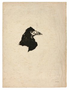 The Raven (Le Corbeau) の横顔の Raven の頭