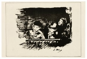 アッパーギャラリーにて 作： Édouard Manet