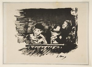 アッパー ギャラリー オー パラディ、1877 年。 作： Édouard Manet