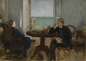 アルカションのインテリア、1871 作： Édouard Manet