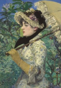 ジャンヌ（春）。 1881 作： Édouard Manet