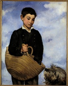 犬を連れた子供」 エドゥアール・マネ（1832-1883）の絵画 作： Édouard Manet