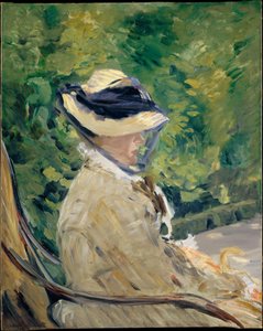 ベルヴューのマダム・マネ（シュザンヌ・レーンホフ、1829-1906） 作： エドゥアールマネ
