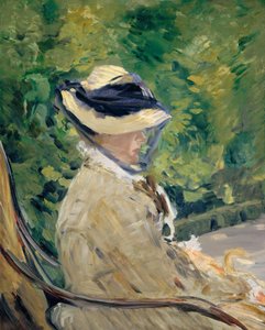 マダム マネ スザンヌ リーンホフ、1830～1906 年、ベルビュー、1880 年。 作： Édouard Manet