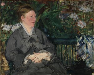 音楽院のマネ夫人 作： Édouard Manet