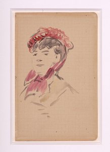 マネ - イザベル・ルモニエの肖像 1880年頃 作： エドゥアールマネ