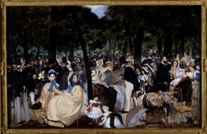 チュイルリー公園での音楽 作： Édouard Manet
