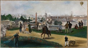 ノルウェー語  1867年パリ万国博覧会の眺め 1867年パリ万国博覧会の眺め 作： エドゥアールマネ