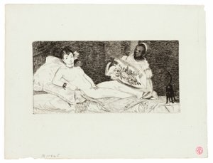 オリンピア（公開版） 作： Édouard Manet