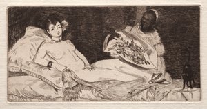 オリンピア、1867年。 作： Édouard Manet