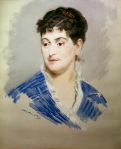 エミールゾラ夫人の肖像 作： Édouard Manet
