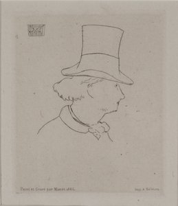 ボードレールの肖像 作： Édouard Manet