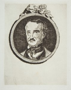 エドガー・アラン・ポーの肖像、1876年。 作： Édouard Manet