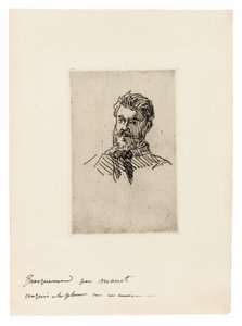 フェリックス・ブラックモンドの肖像 作： Édouard Manet