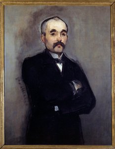 ジョルジュ・クレマンソー（1841-1929）の肖像 エドゥアール・マネ（1832-1883）の絵画 19世紀 日。0.94 x 0.74 m パリ、オルセー美術館 作： Édouard Manet
