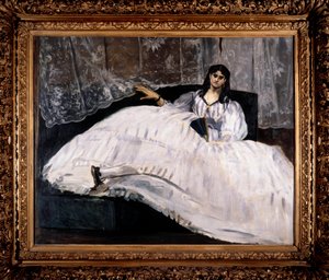 ボードレールの愛人、ジャンヌ・デュヴァルの肖像。エドゥアール・マネ（1832-1883）の作品