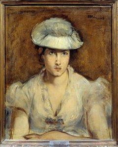 マドモアゼル・ゴーティエ・ラトゥイユの肖像 エドゥアール・マネ（1832-1883）の絵画 1878年 日。0,51 x 0,50 m リヨン、ミュゼ・デ・ボザール 作： Édouard Manet
