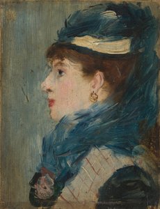 女性の肖像、c。 1879年（木に油彩） 作： Édouard Manet