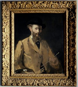 パレットを持つ自画像 エドゥアール・マネ（1832-1883）の絵画 1879年 個人蔵 作： Édouard Manet