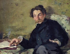 ステファヌ・マラルメ（1842-98）1876（キャンバスに油彩） 作： Édouard Manet