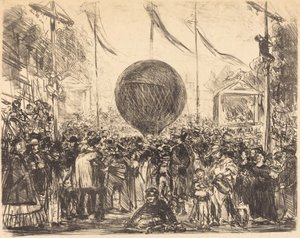 気球 作： Édouard Manet