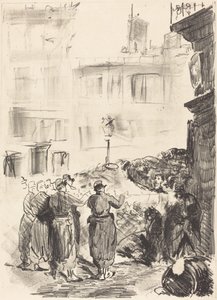 バリケード ラ バリケード、1871 年。 作： Édouard Manet