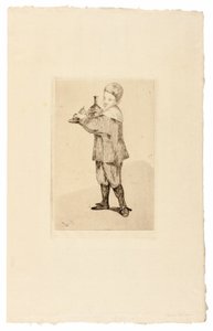 トレイを運ぶ少年 作： Édouard Manet